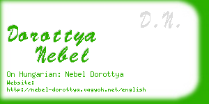 dorottya nebel business card